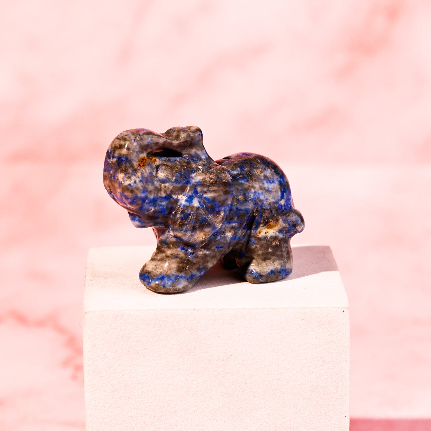 Lapis Lazuli Crystal Elephant - Abhimantrit