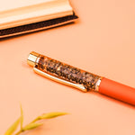 Pen With Pyrite Stone