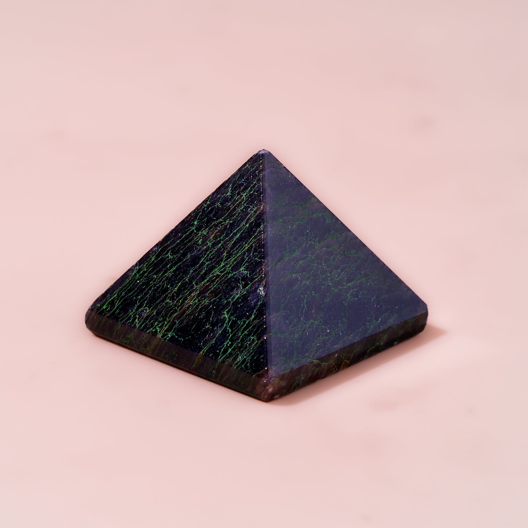 Black Taurmaline Pyramid - Abhimantrit