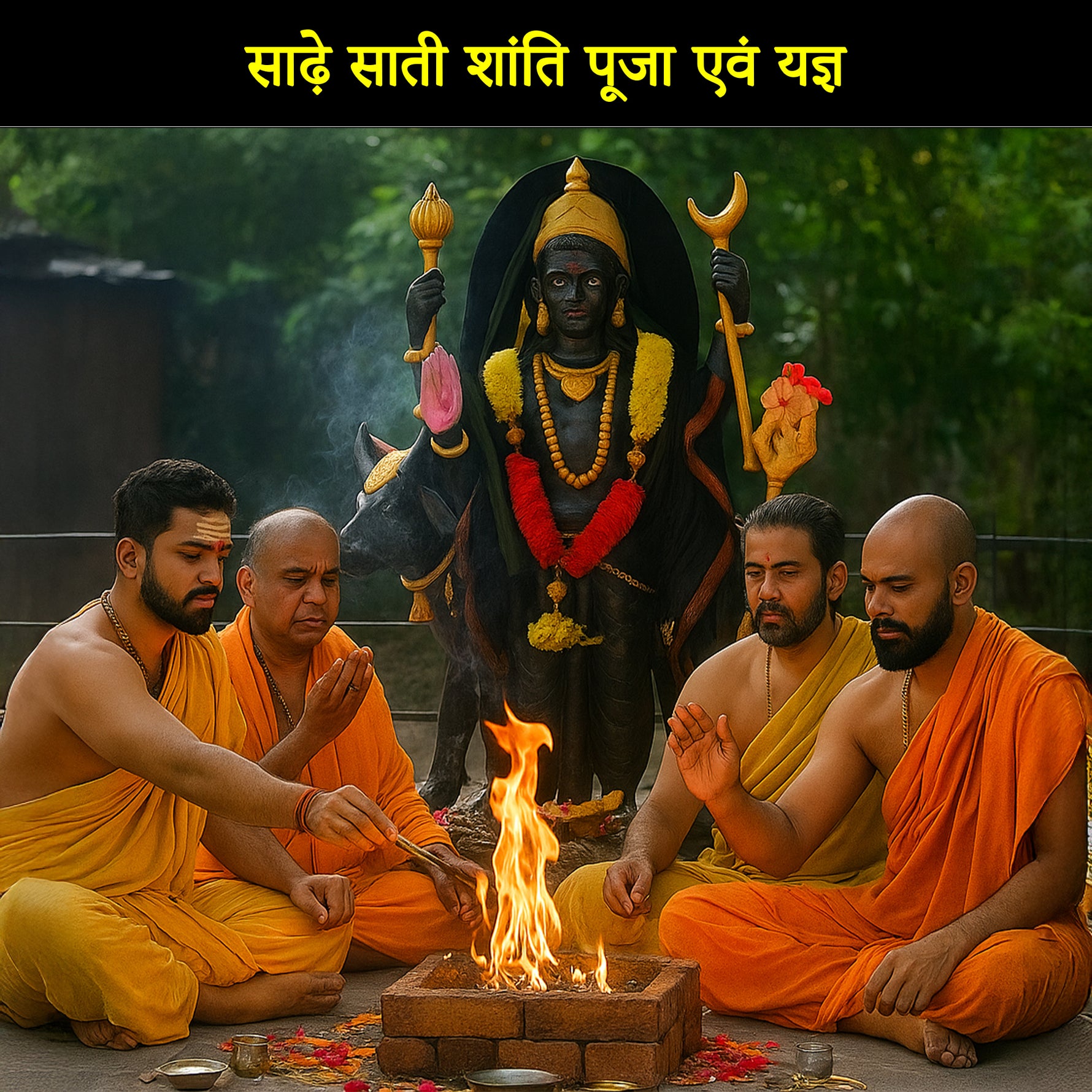 Saade Saati Shaanti PujaSaade Saati Shaanti Puja : To Remove Malefic effects of Shani Dev, bring stability in life & Protect against misfortune
