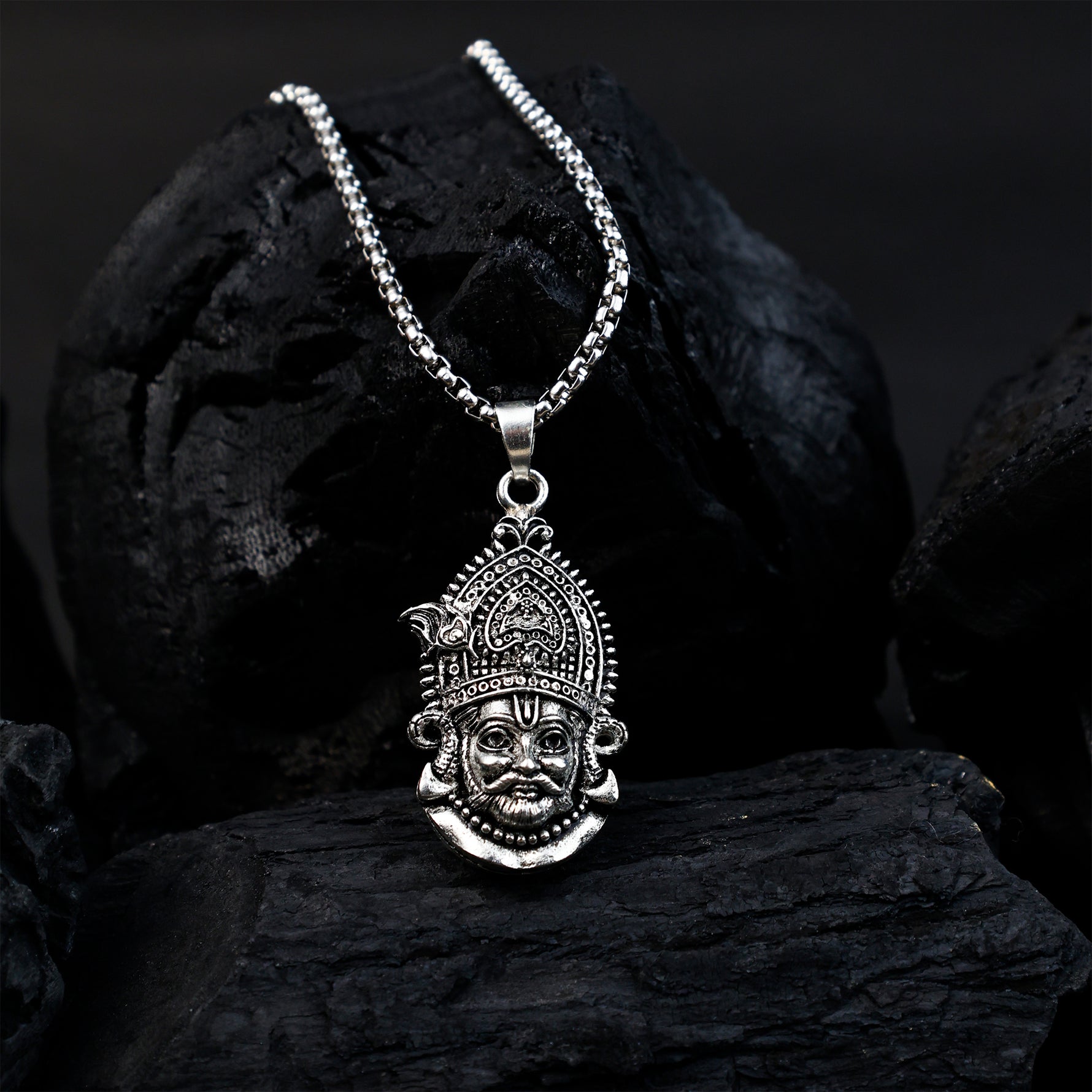 IGP Plating Khatu Shyam Locket - Abhimantrit