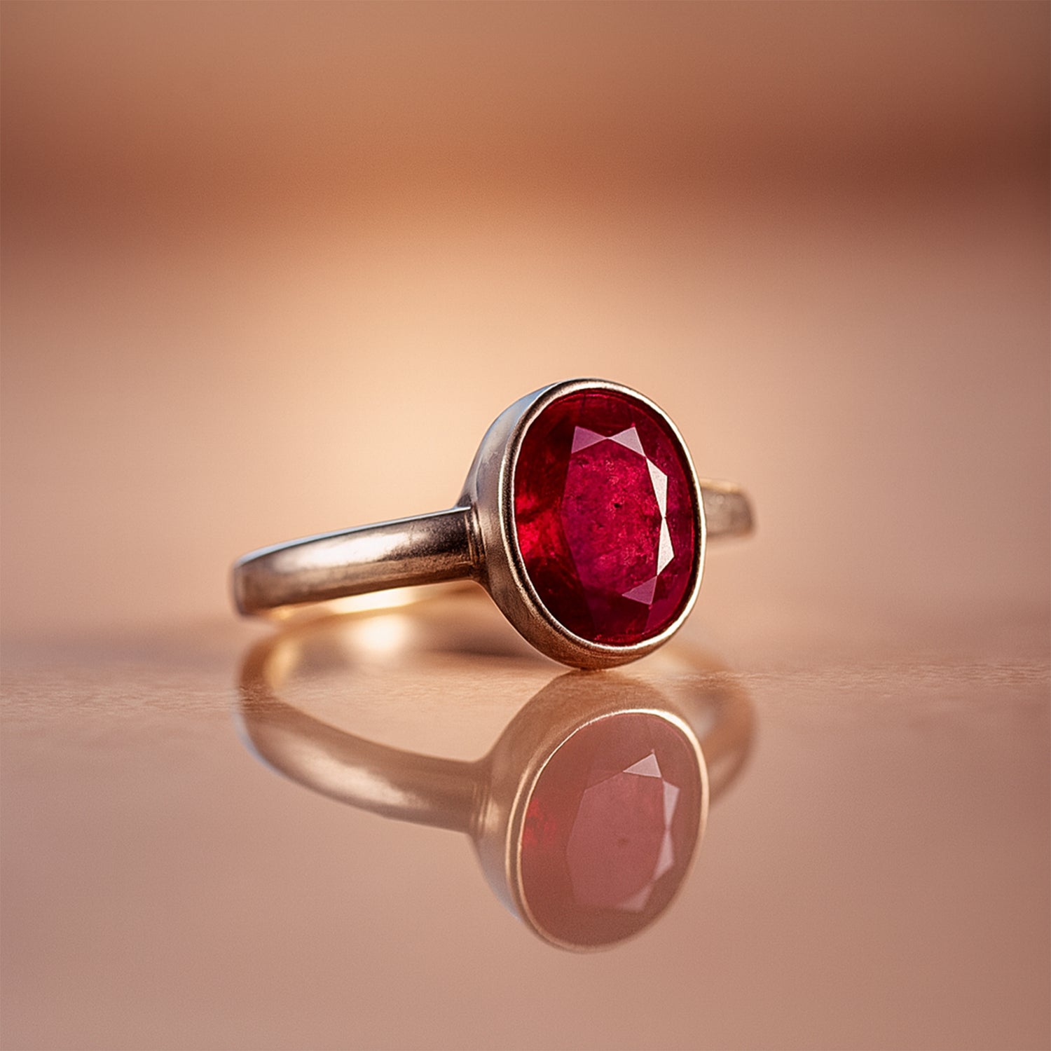 Ruby Ring (Manek Surya) - Abhimantrit & Certified