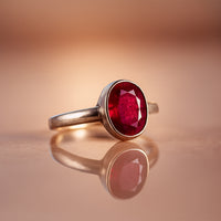 Ruby Ring (Manik Surya) - Abhimantrit & Certified