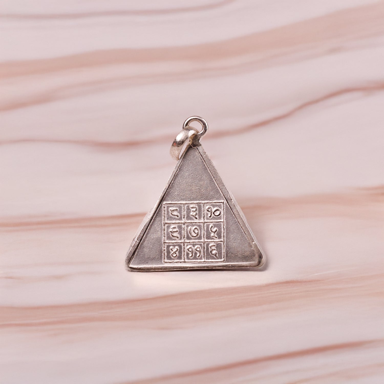 Kuber Yantra Silver Pendant - Abhimantrit