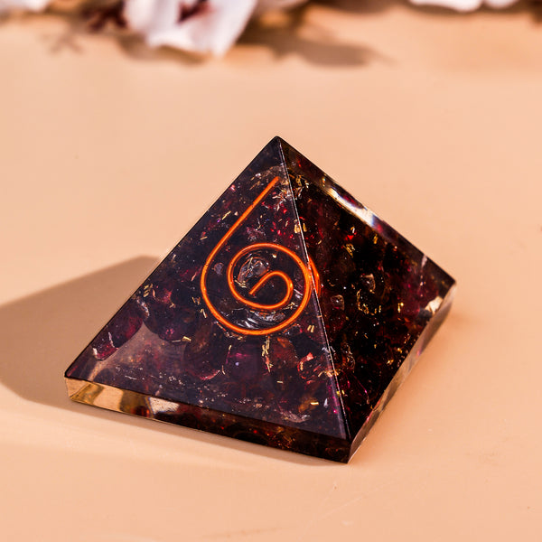Small Garnet Pyramid - Abhimantrit