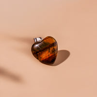 Tiger Eye Heart Pendant