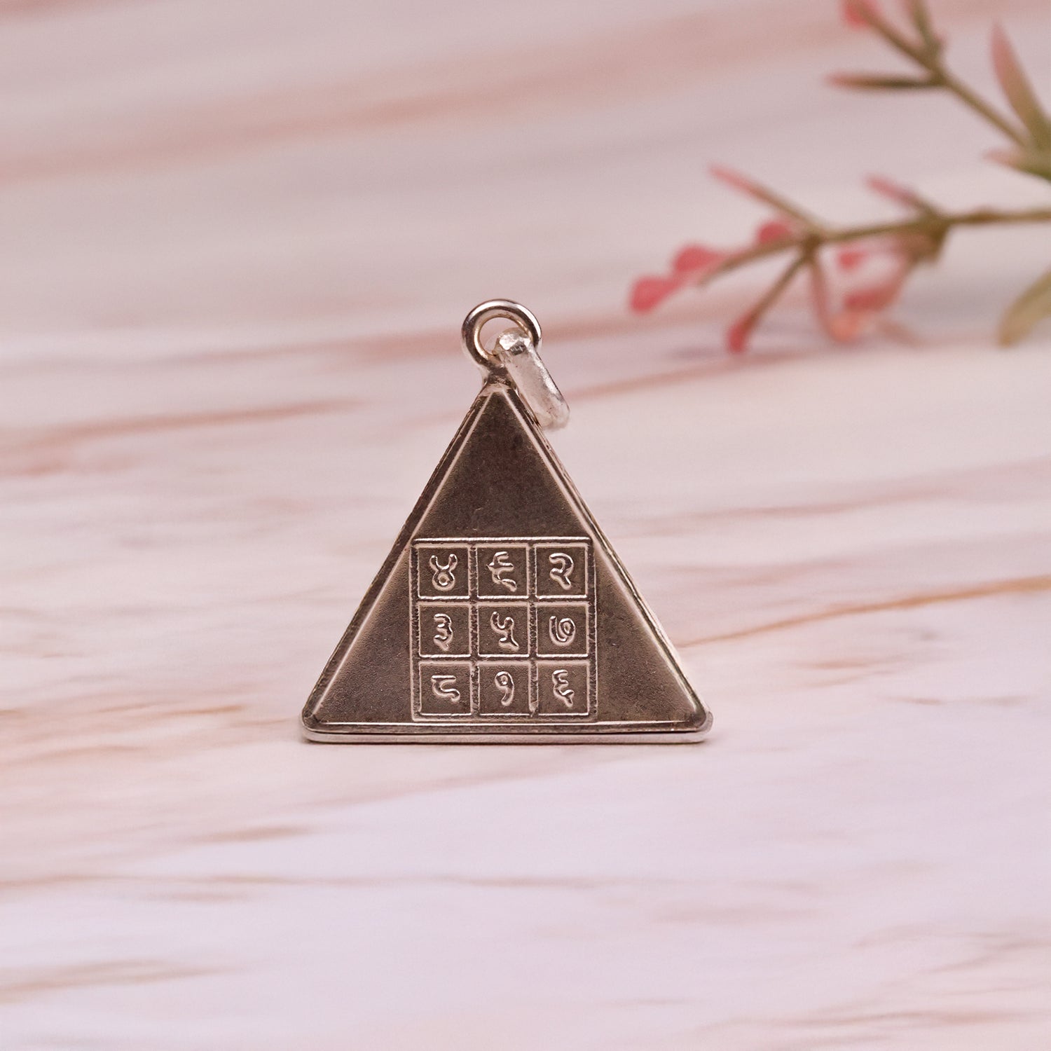 Surya Pyra Yantra Silver Pendant - Abhimantrit