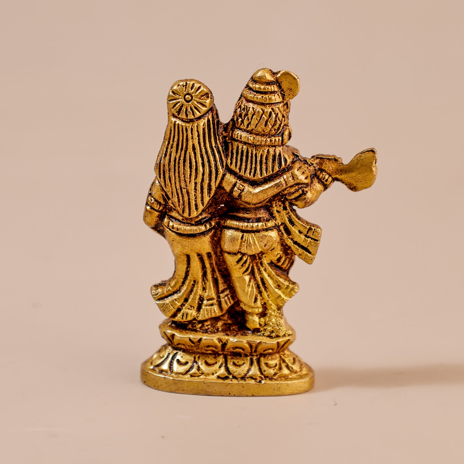Brass Radha Krishna Idol - Abhimantrit