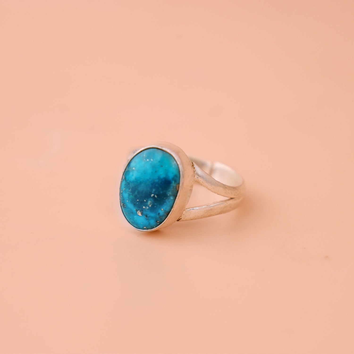 Turquoise (Firoza) Ring - Abhimantrit & Certified