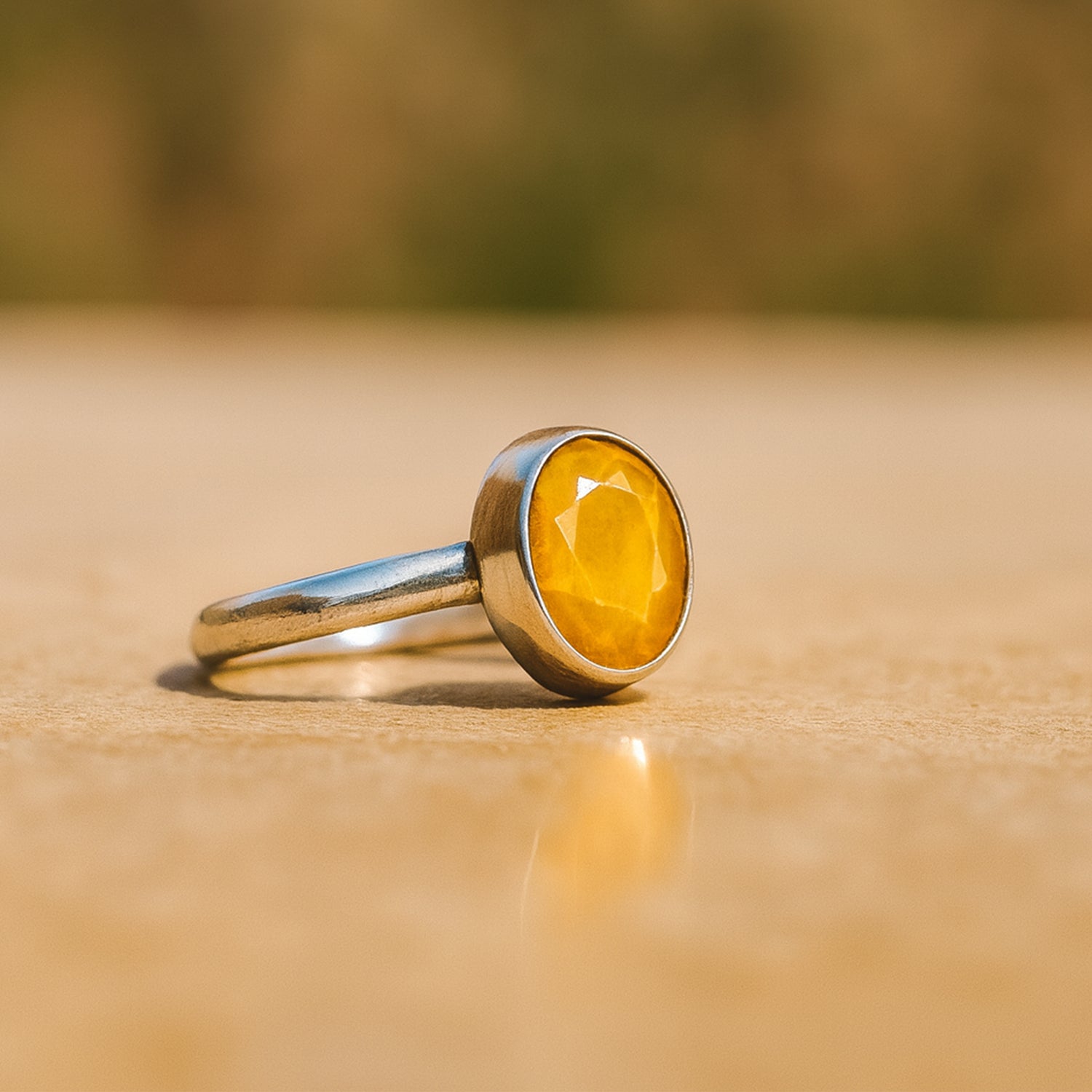 Yellow Sapphire Ring (Pukhraj) - Abhimantrit & Certified