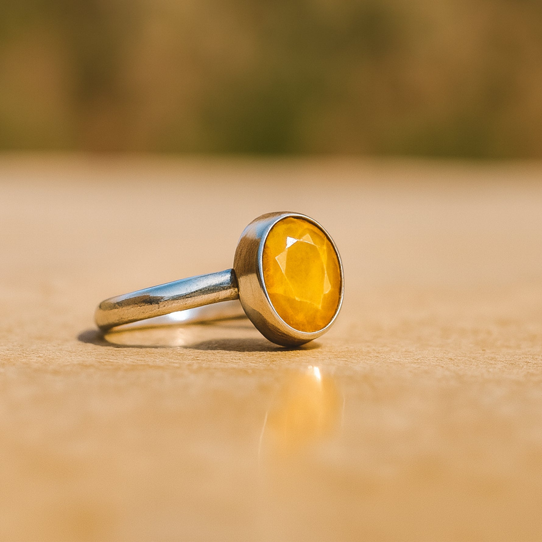 Yellow Sapphire Ring (Pukhraj) - Abhimantrit & Certified