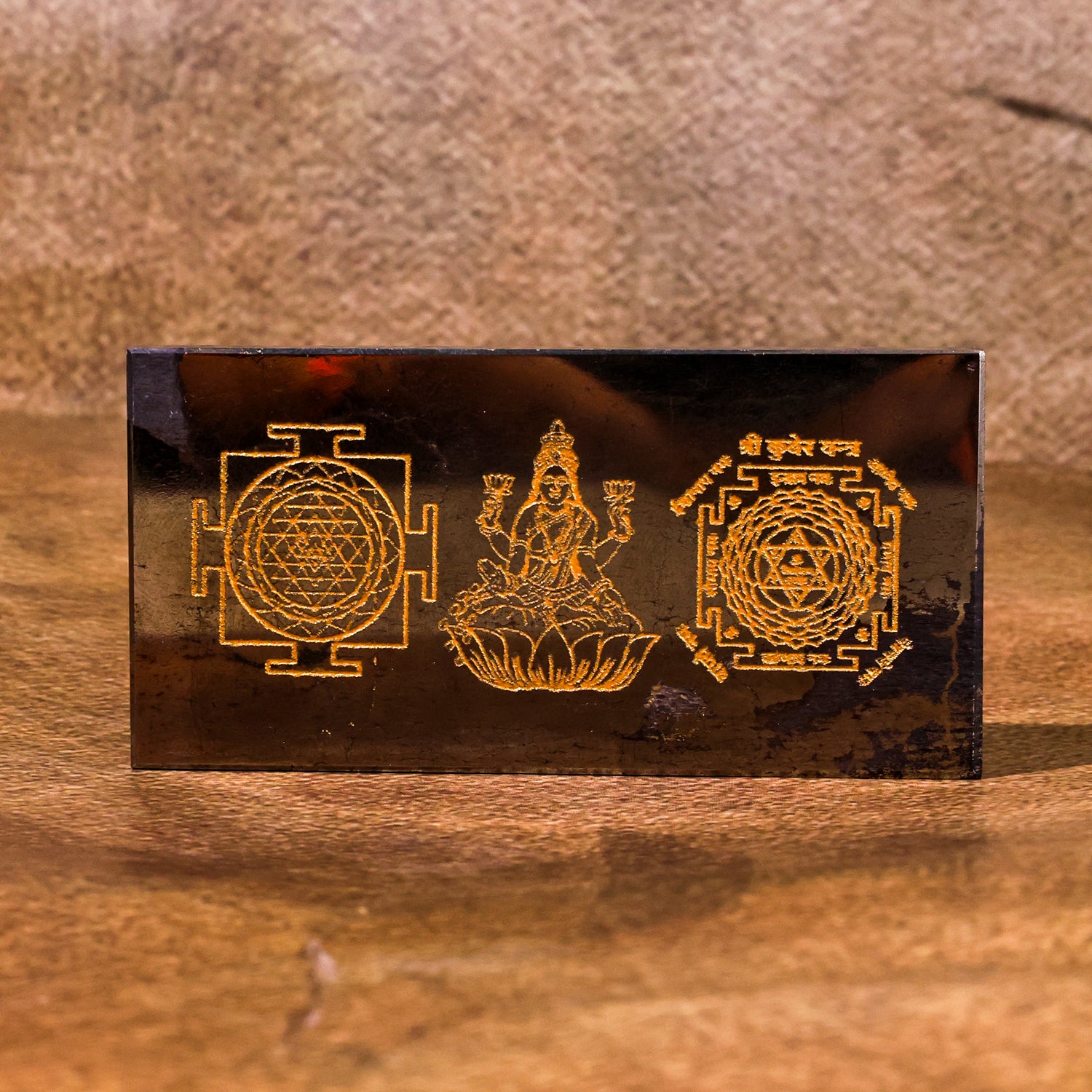 Pyrite Carwin Laxmi Kuber Yantra - Abhimantrit