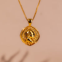 Virgo Zodiac Sing Gold Plated Pendant