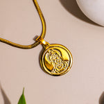 Gold Plated Hanuman Pendant : IGP Plating Pendant - Abhimantrit