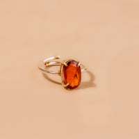 Rahu Hessonite Ring - Abhimantrit & Certified