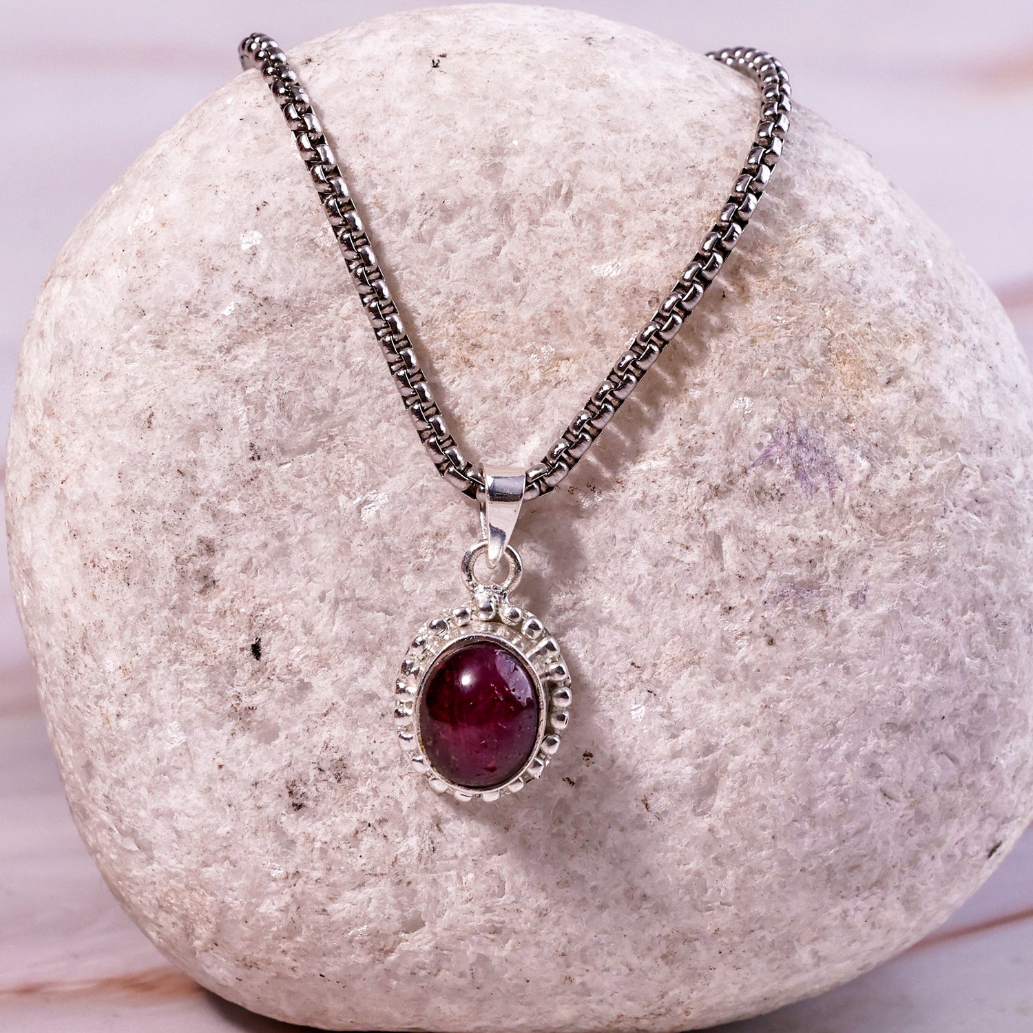 Ruby Pendant - Abhimantrit