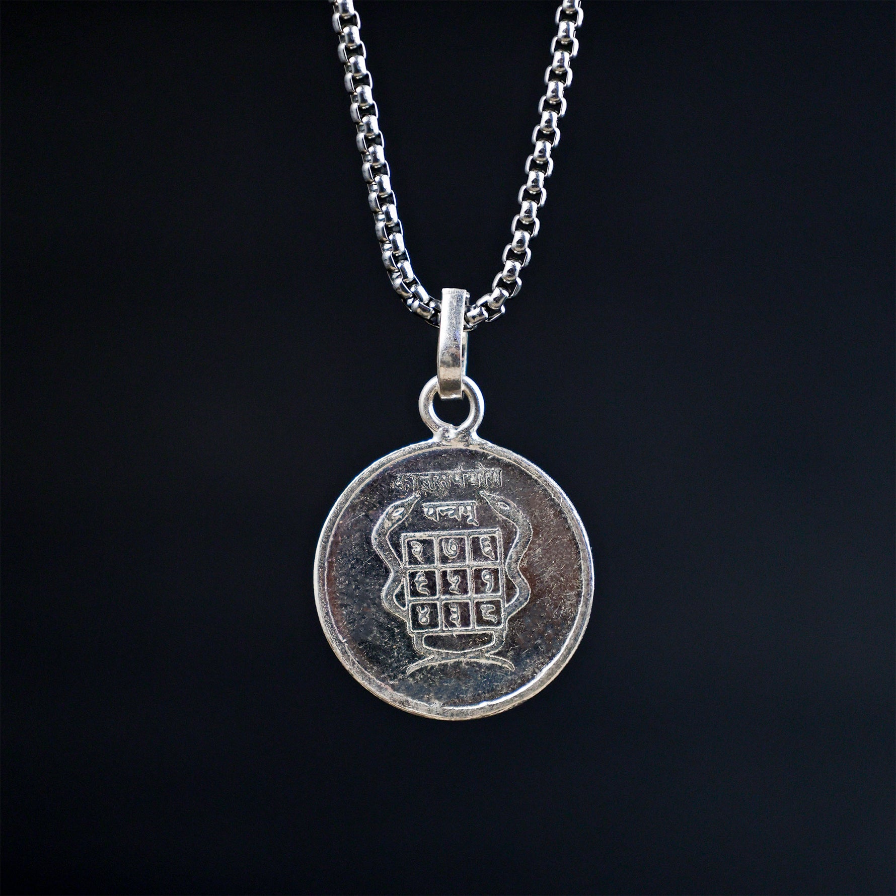 Shivling Yantra Pure Silver Pendant - Abhimantrit