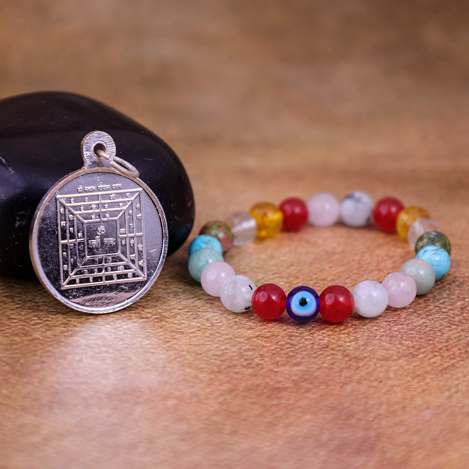 Pregnanct Bracelet & Krishna Kavach with Krishna Kavach & Pendant With Tree (Combo)