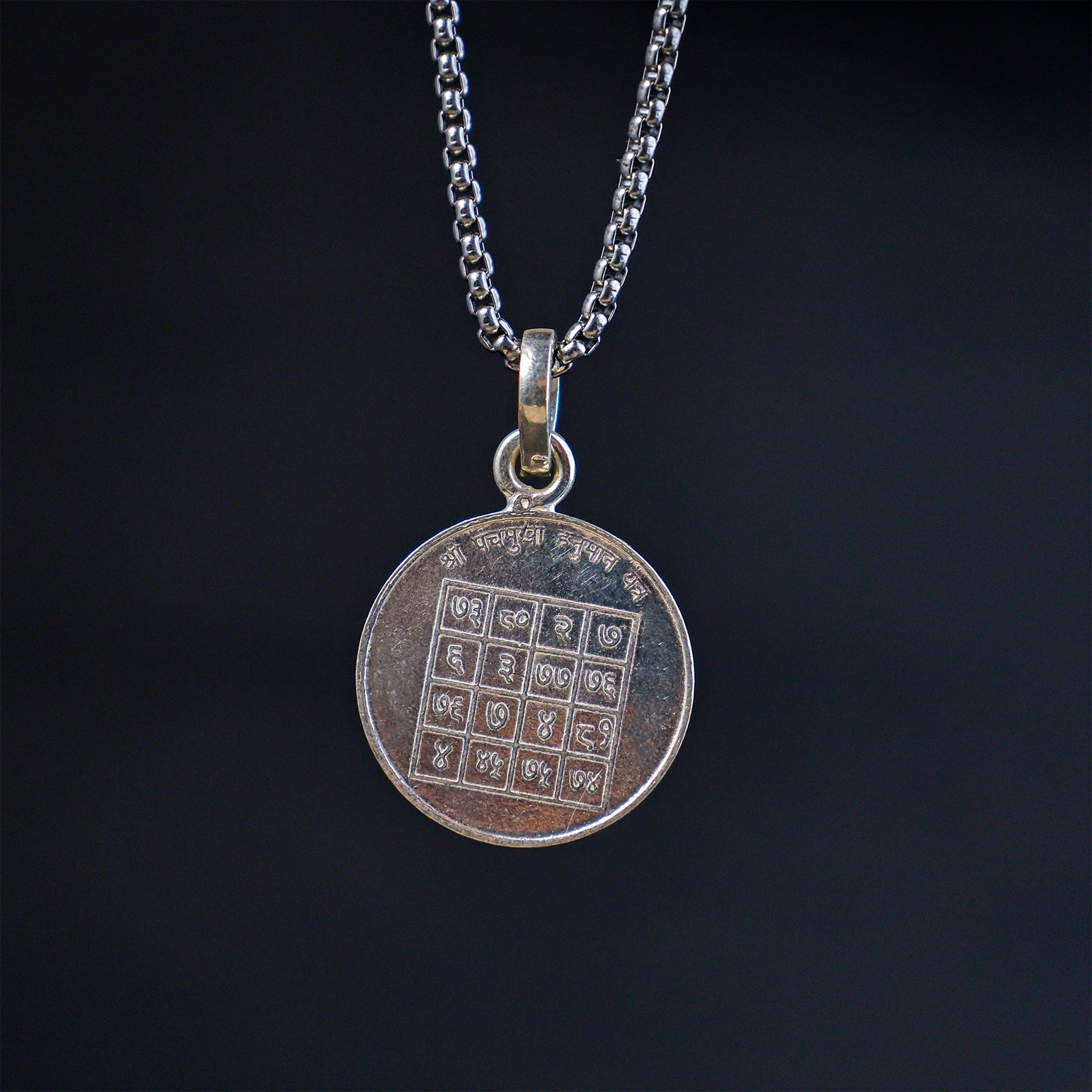 Shree Panch Mukhi Yantra Pure Silver Pendant -  Abhimantrit
