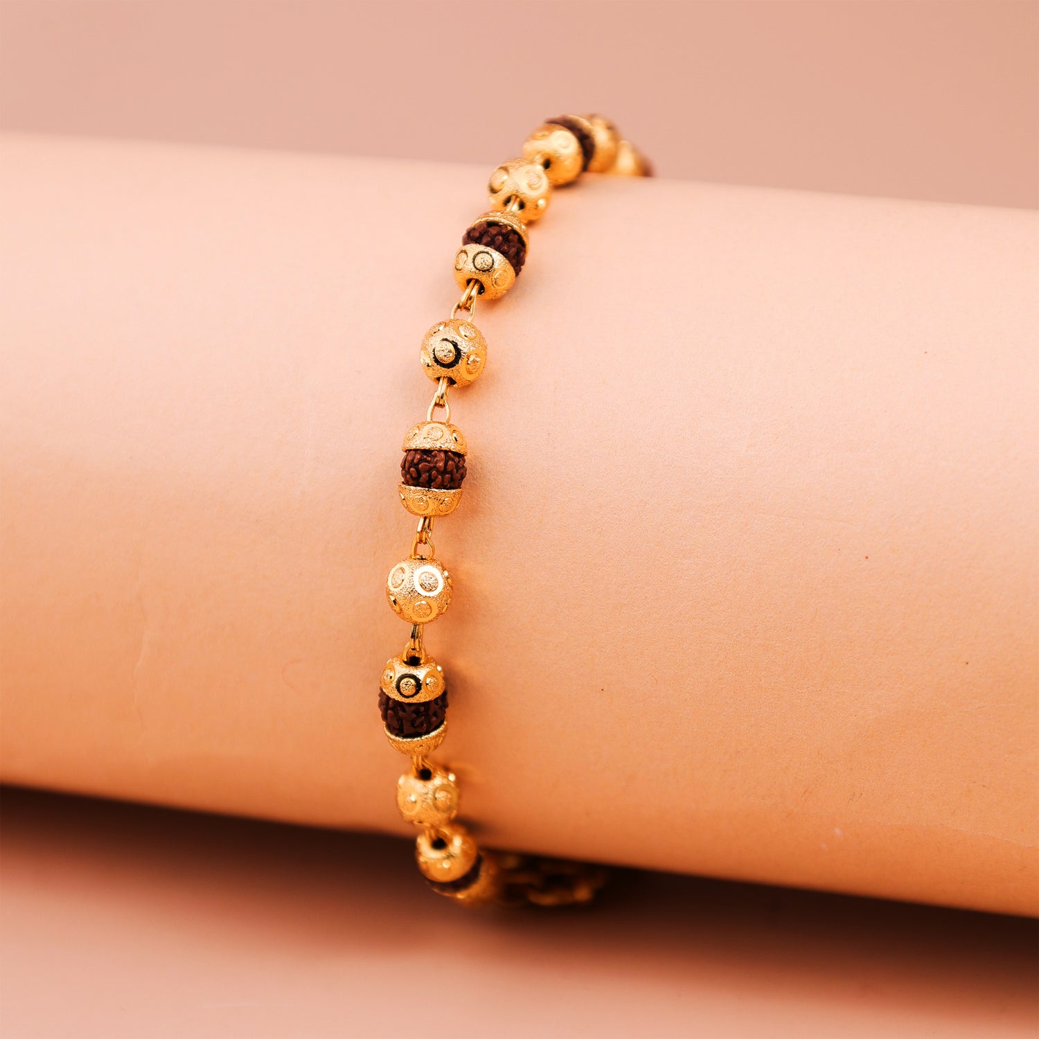 Rudraksha Divya Bracelet Gold Plated - Abhimantrit