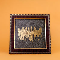 7 Horses Raw Pyrite Frame - Abhimantrit