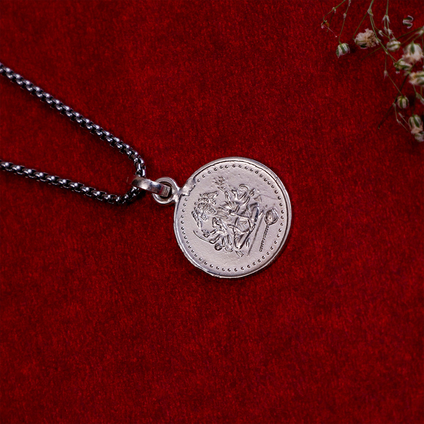 Shree Panch Mukhi Yantra Pure Silver Pendant -  Abhimantrit