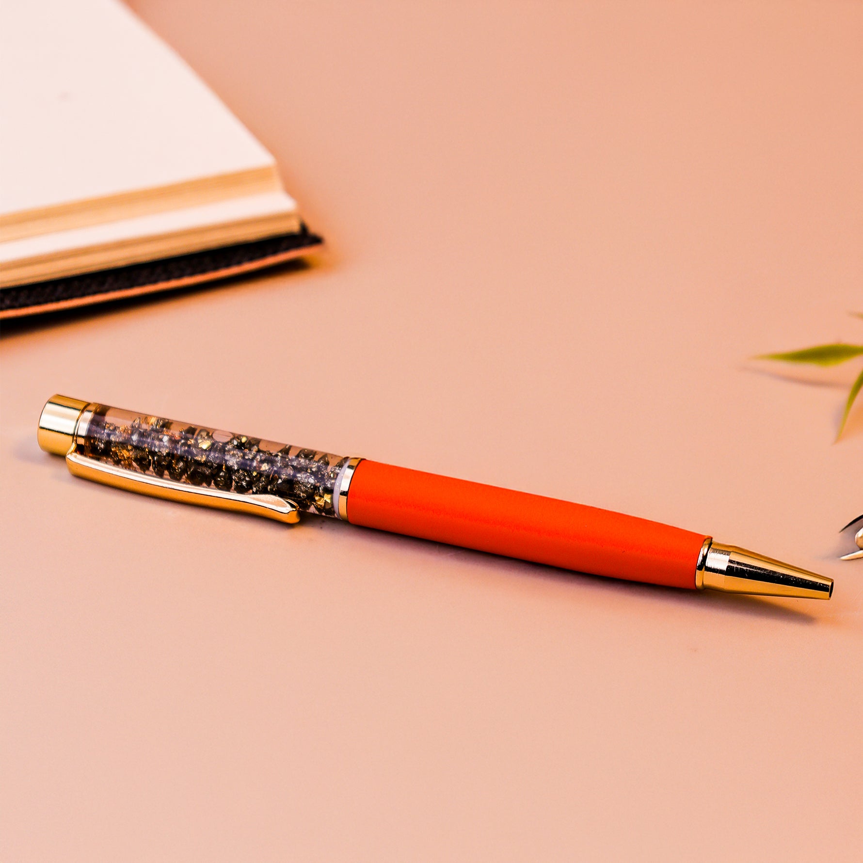 Pen With Pyrite StonePen With Pyrite Stone - Abhimantrit