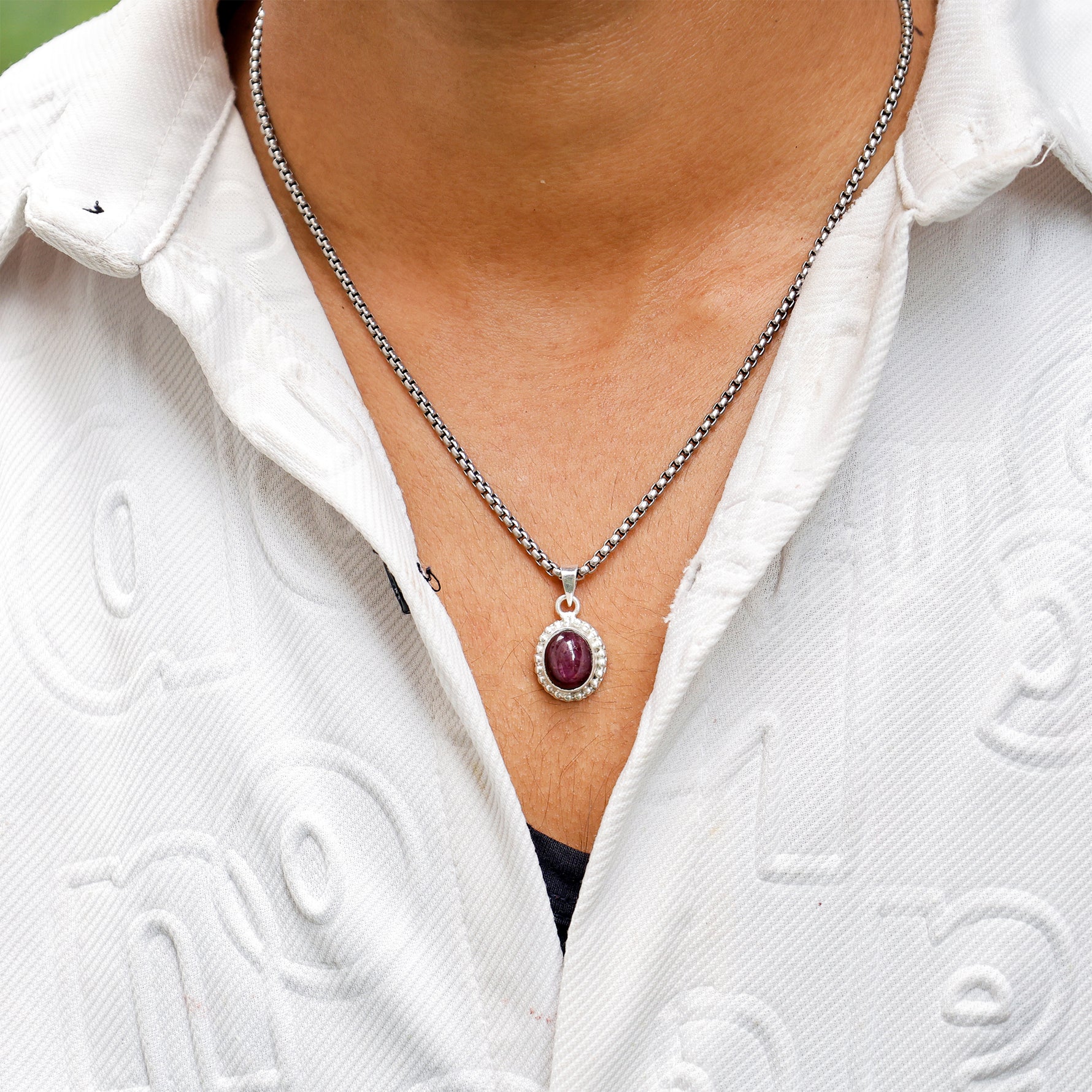 Ruby Pendant - Abhimantrit