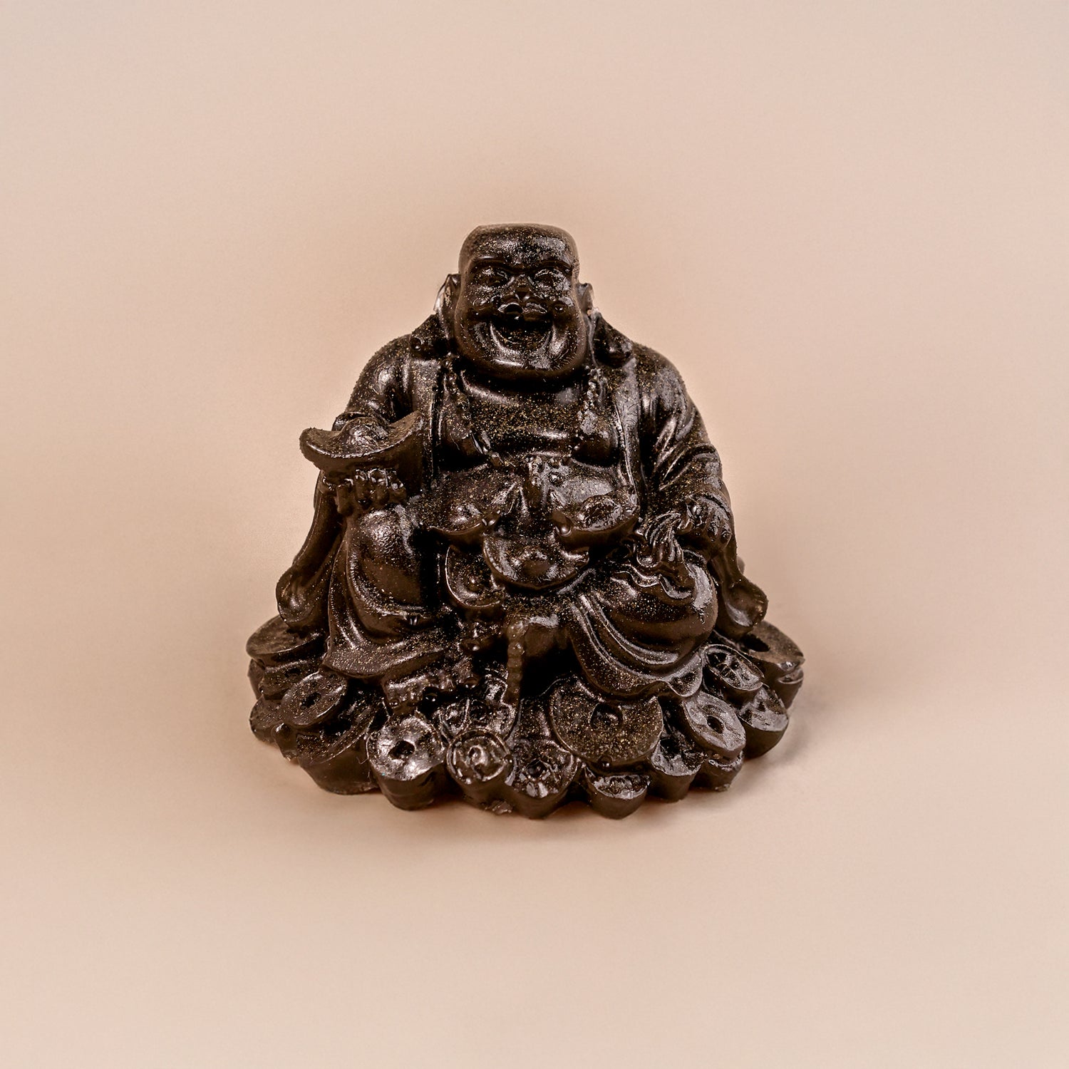 Pyrite Dust Laughing Buddha - Abhimantrit