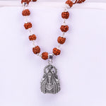 Silver Rudraksha Mala with Mahadev Jyotirling