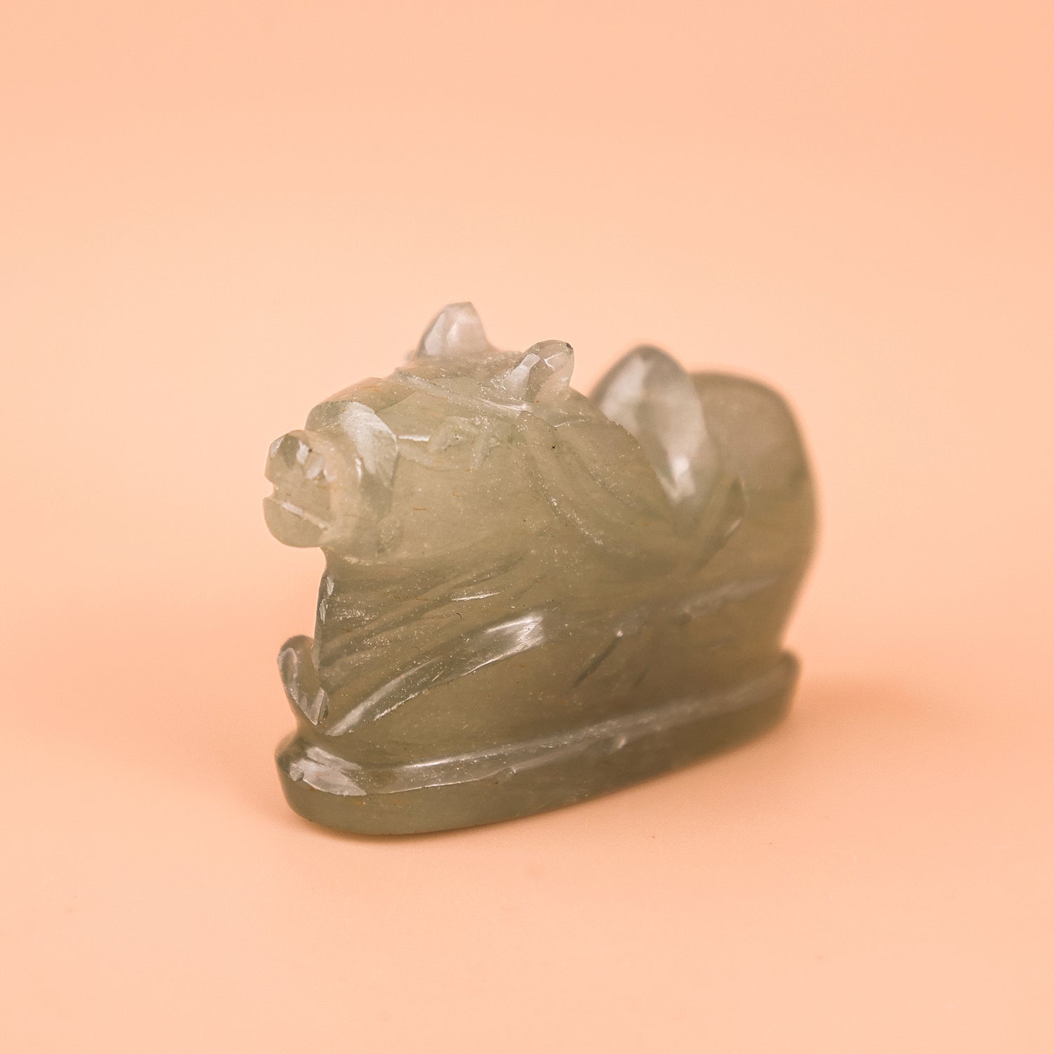 Green Aventurine Nandi - Abhimantrit