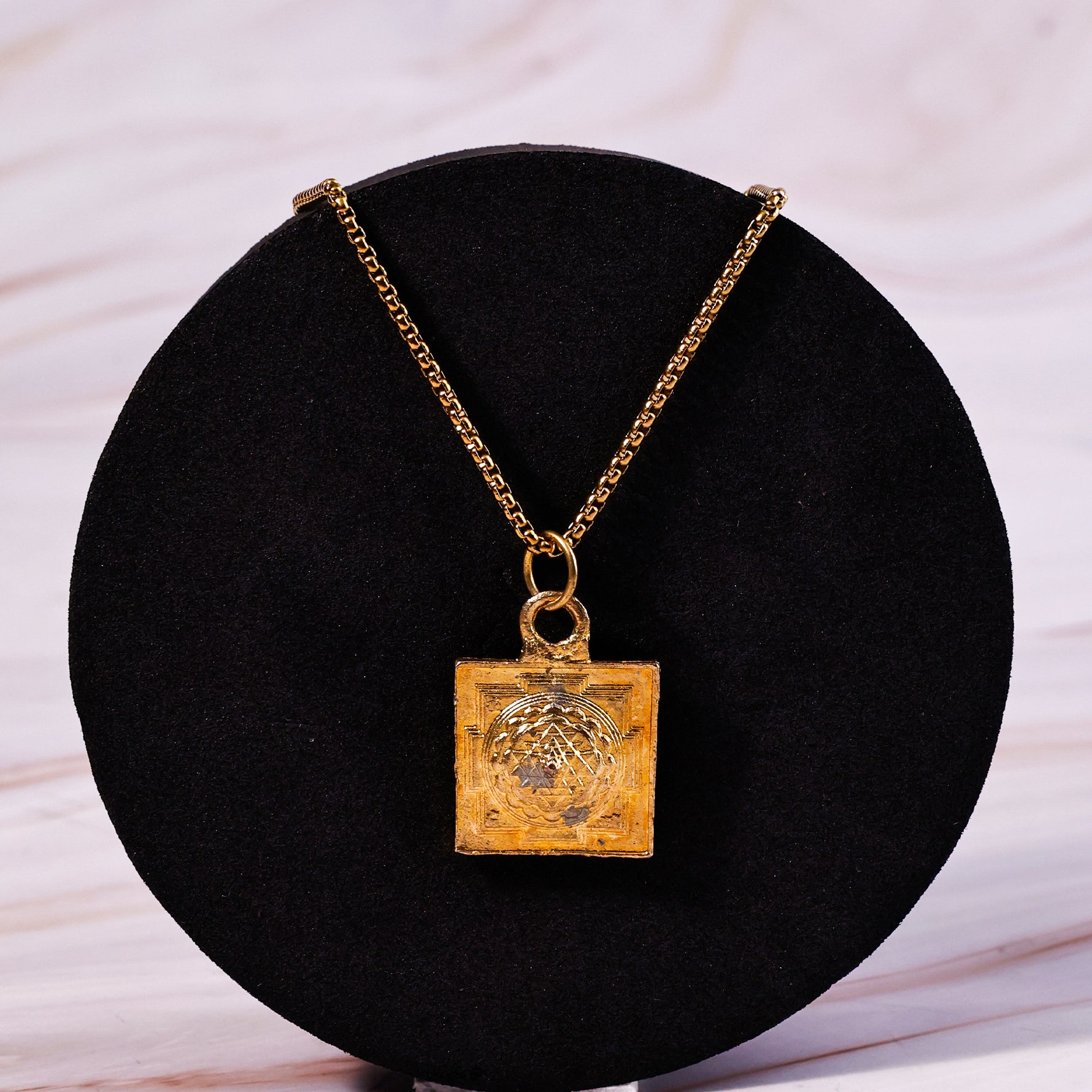 Pendant Shree Yantra Golden - Abhimantrit