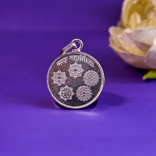 Dasha Mahavidha Yantra Pure Silver