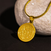 Ganesha Pendant IGP Gold Plating