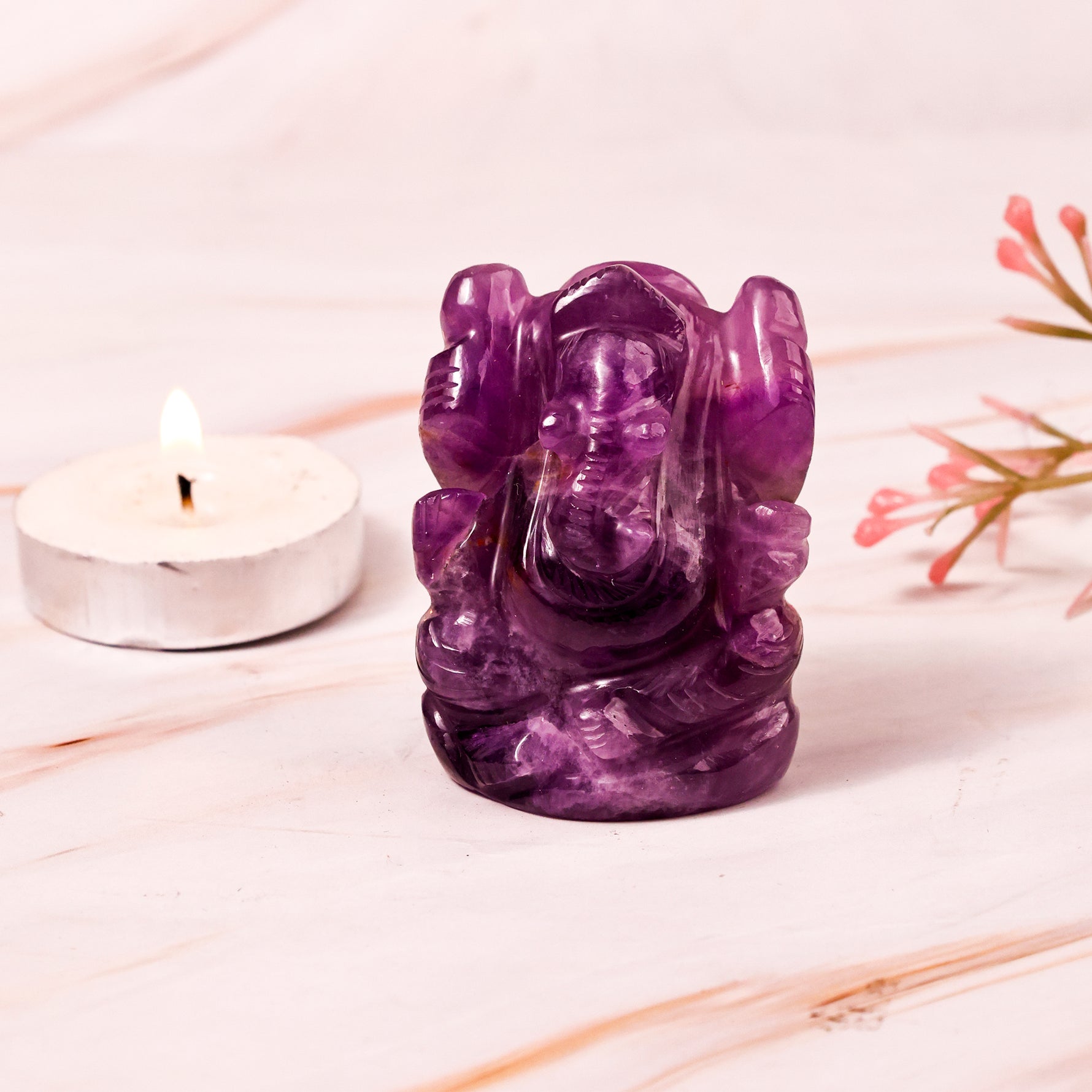 Amethyst Ganesh ji  - Abhimantrit & Certified