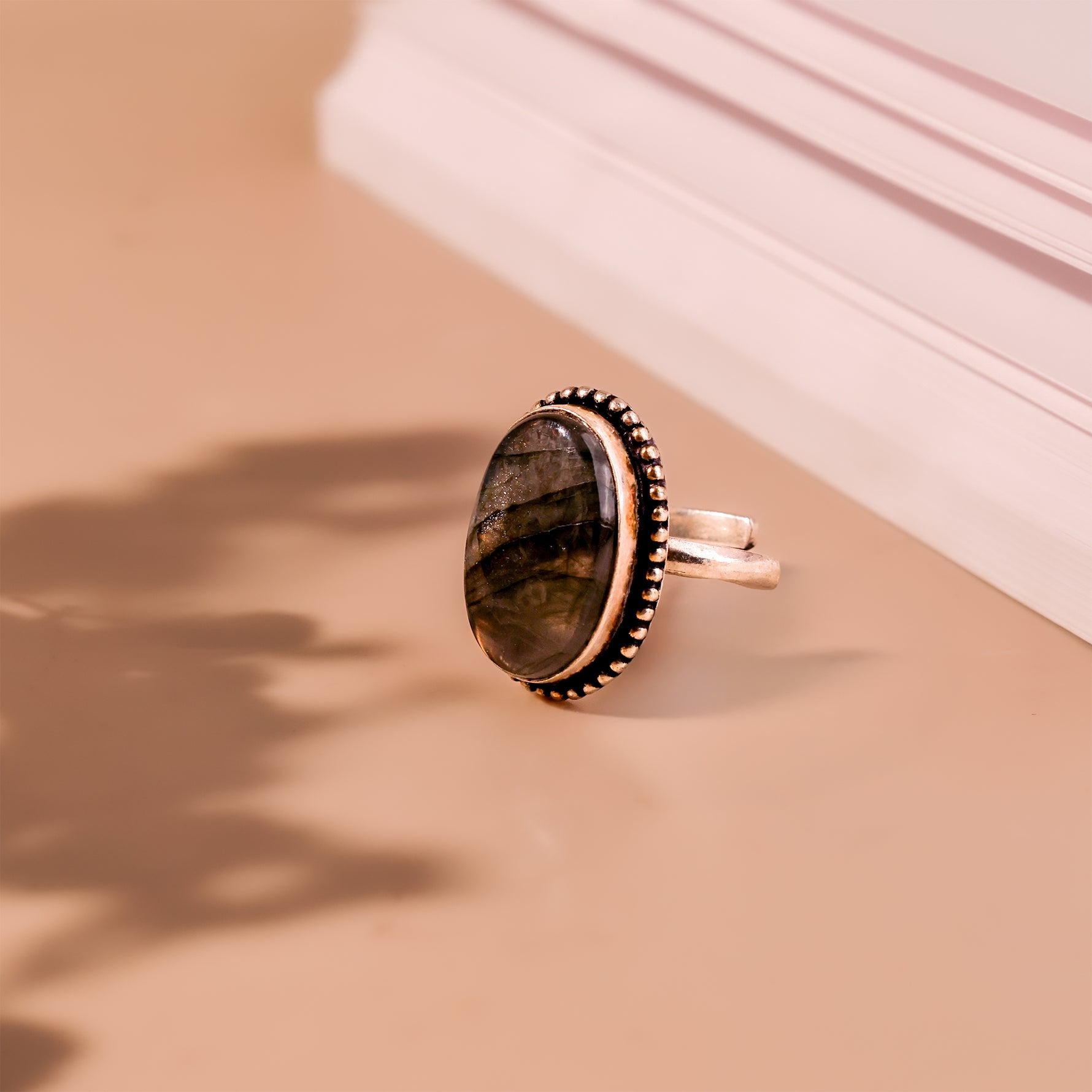 Labradorite Ring - Abhimantrit & Certified