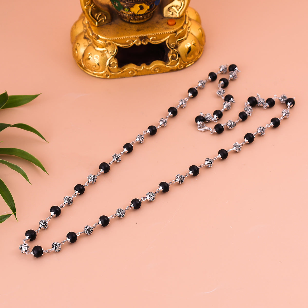 Karungali Mala with Om Beads