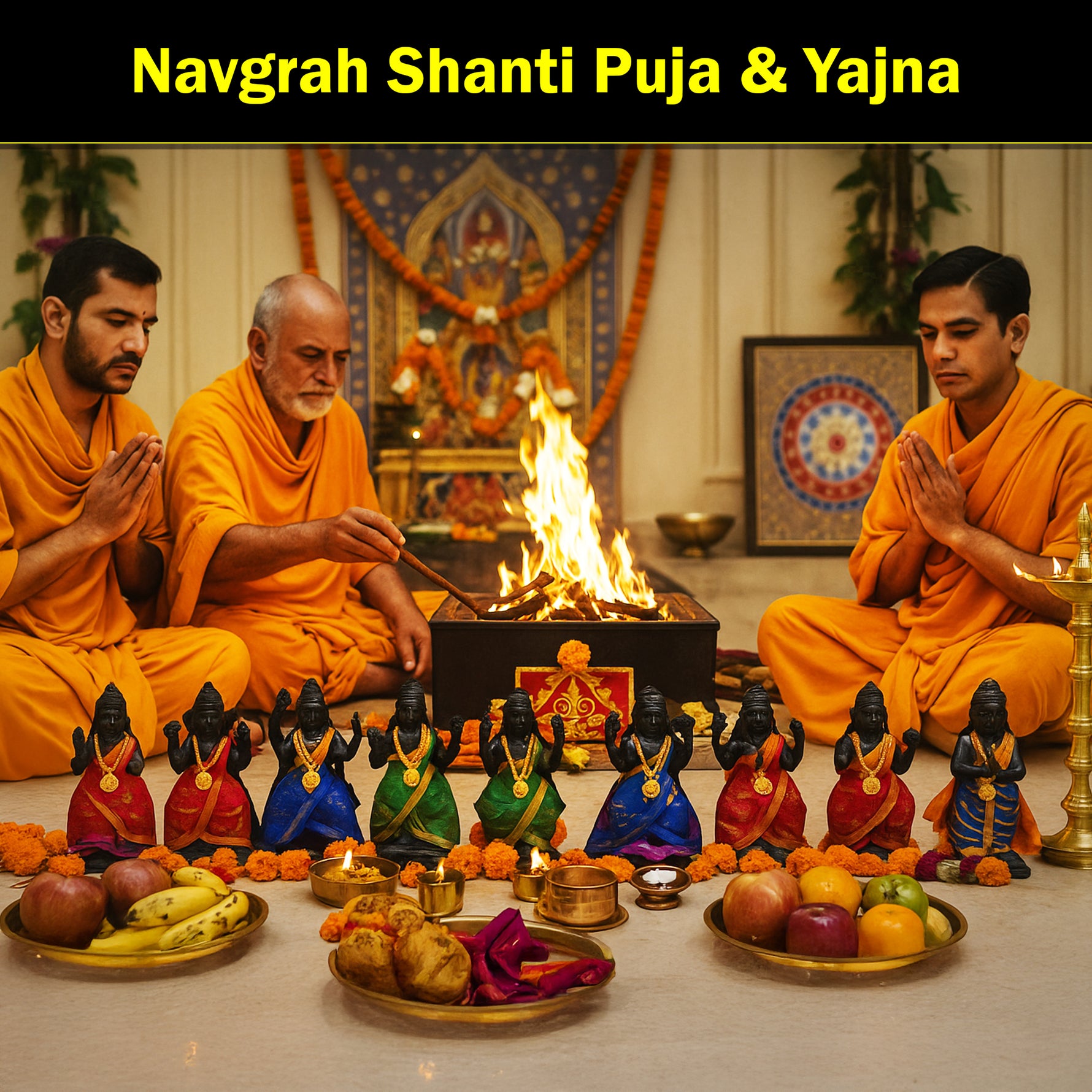 Navgrah Shanti Puja & Yajna: Navgrah Shanti Puja & Mantra Jaap for All Types of Grah Dosha