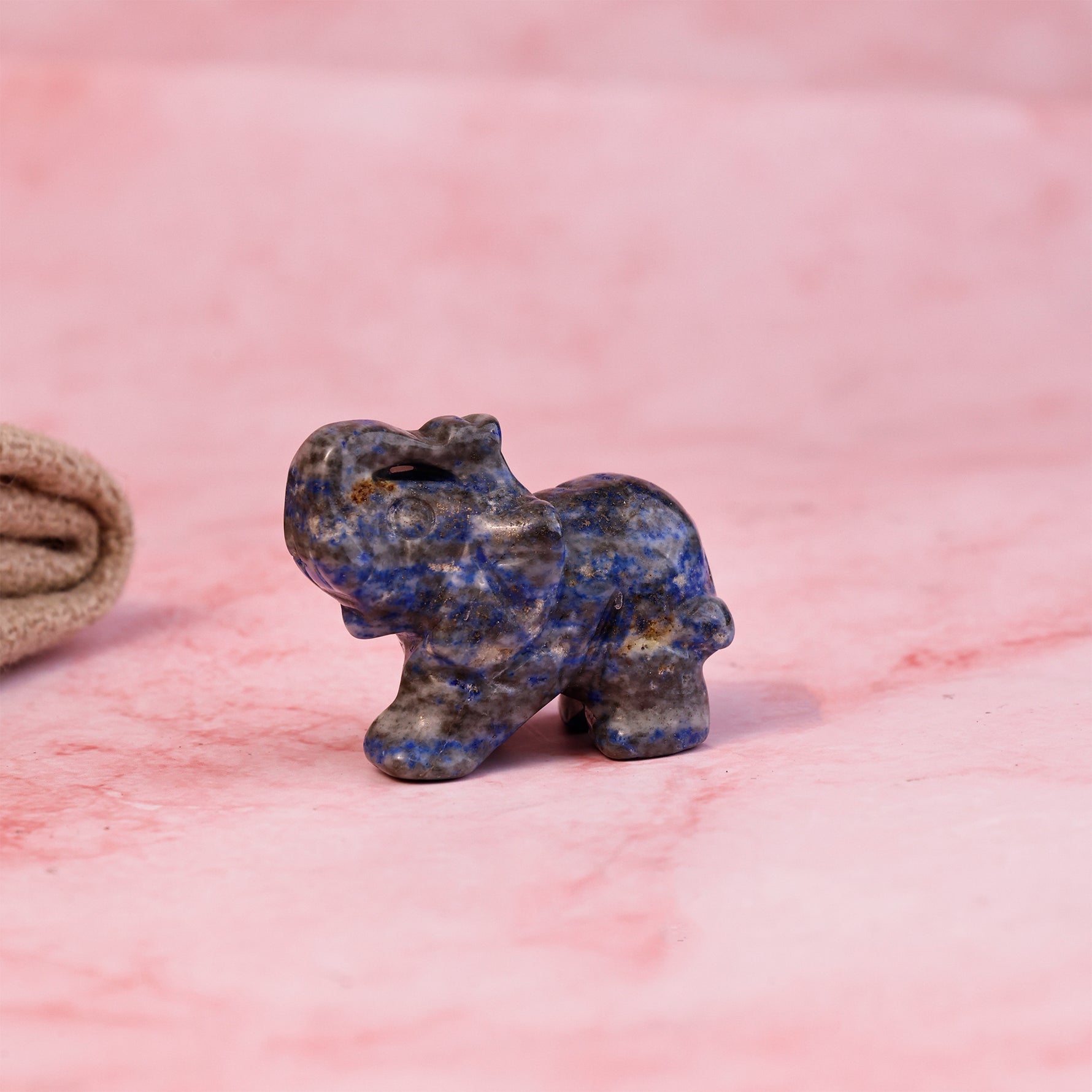 Lapis Lazuli Crystal Elephant - Abhimantrit