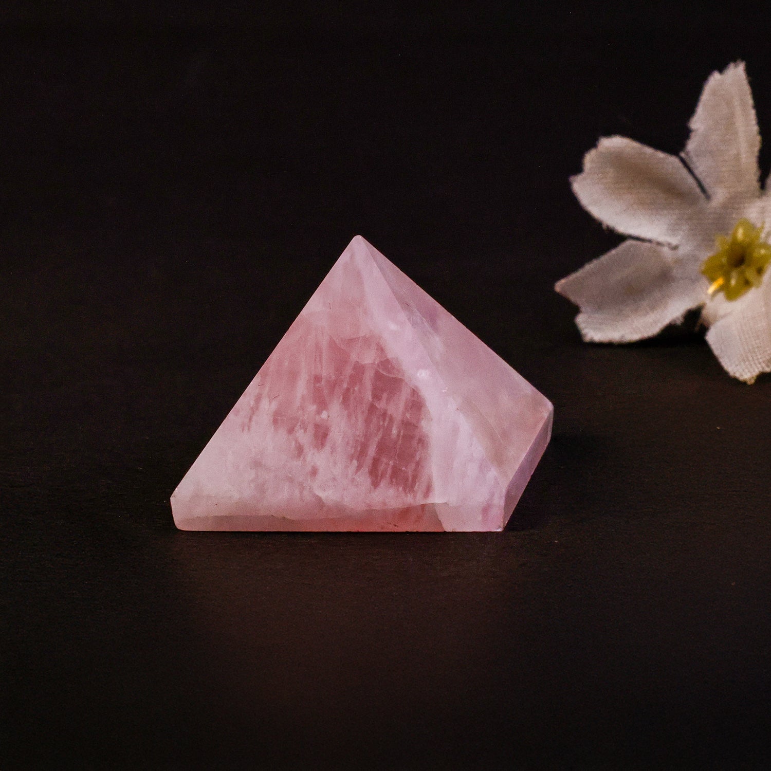 Rose Quartz Pyramid - Abhimantrit