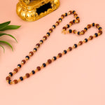 Karungali Mala With Rudraksha Beads
