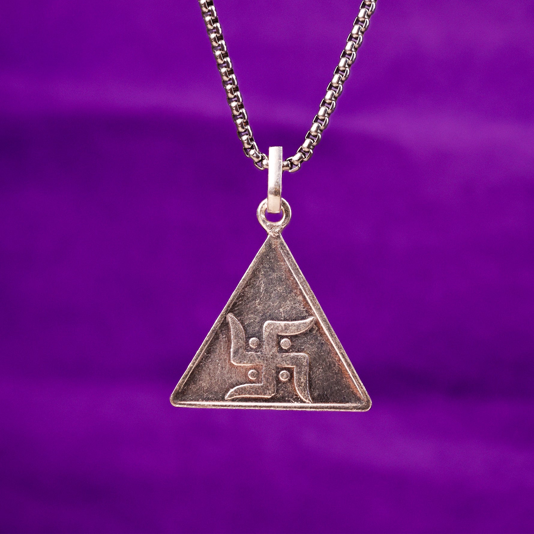 Trishakti Silver Surya Budh Yantra Pendant - Abhimantrit