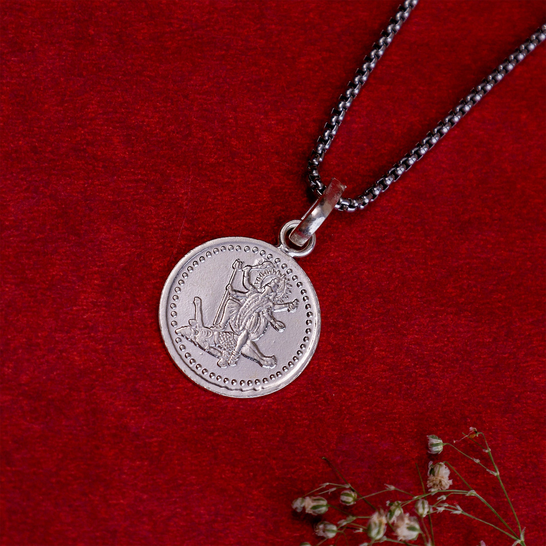 Mahakali Yantra Pendant Pure Silver - Abhimantrit