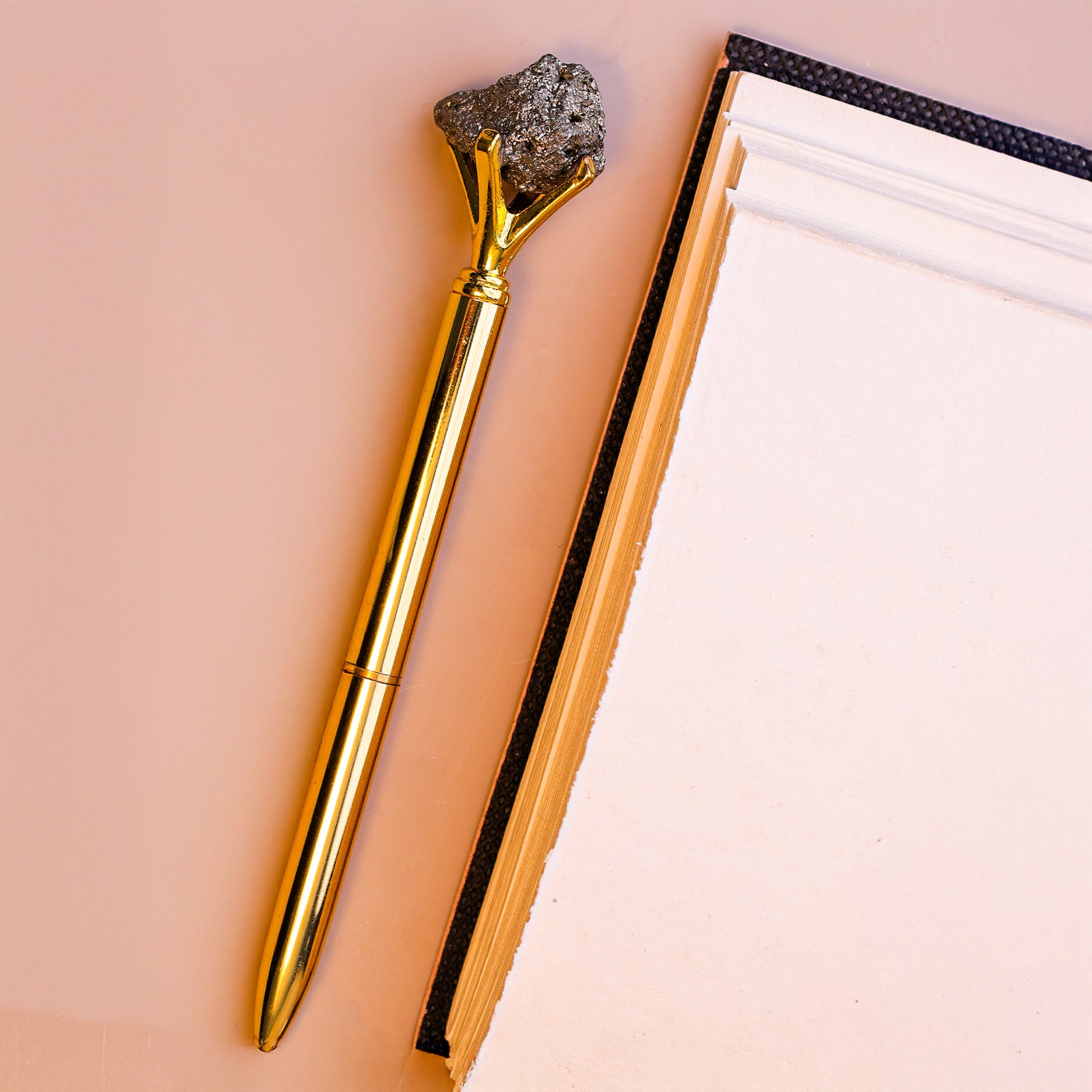 Golden Pyrite PenGolden Pyrite Pen - Abhimantrit