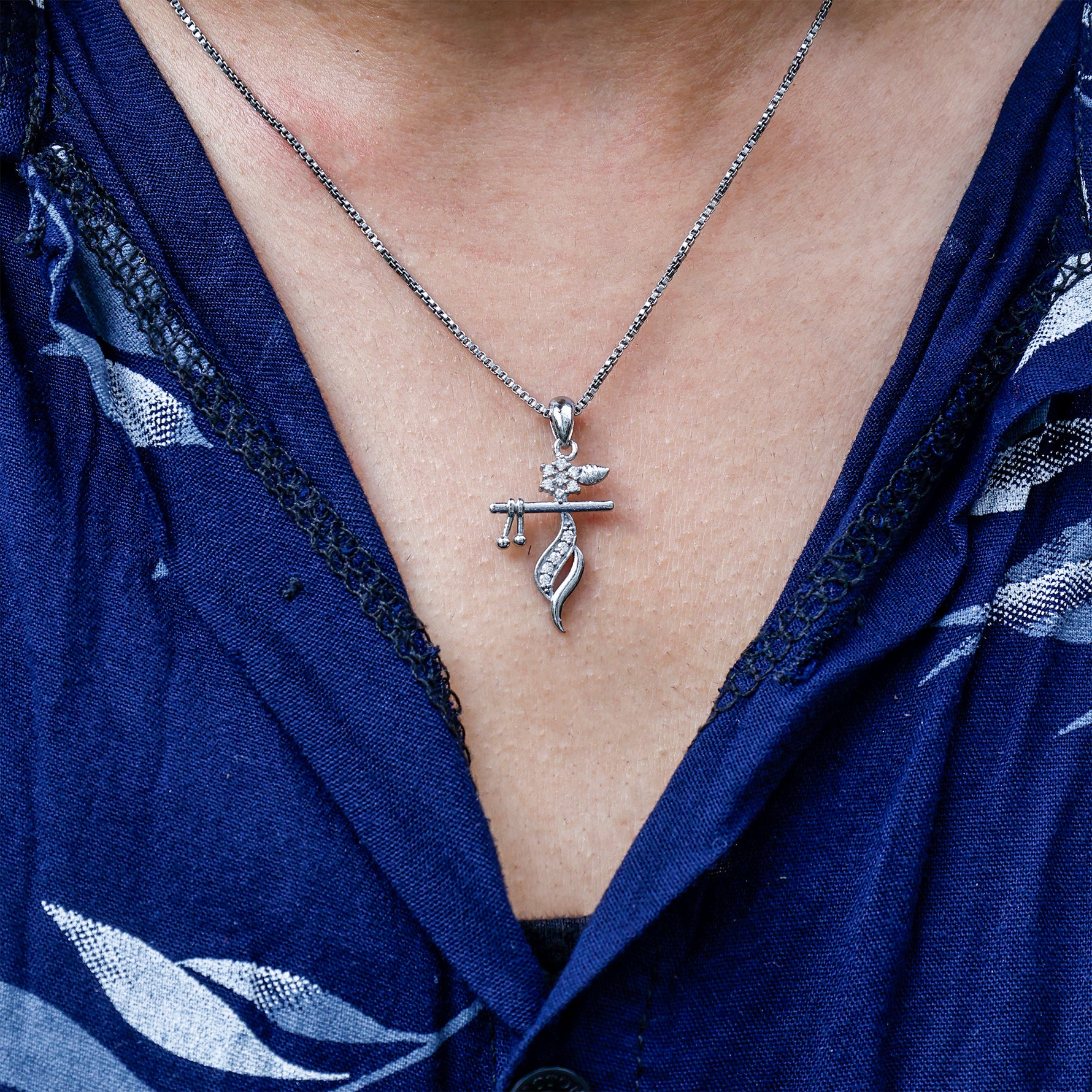 AD Chrome Basuri Pendant - Abhimantrit