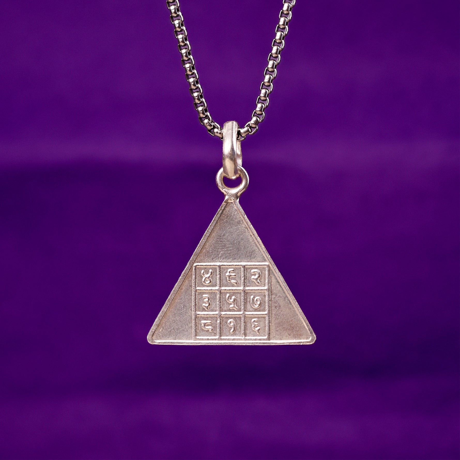 Surya Pyra Yantra Silver Pendant - Abhimantrit