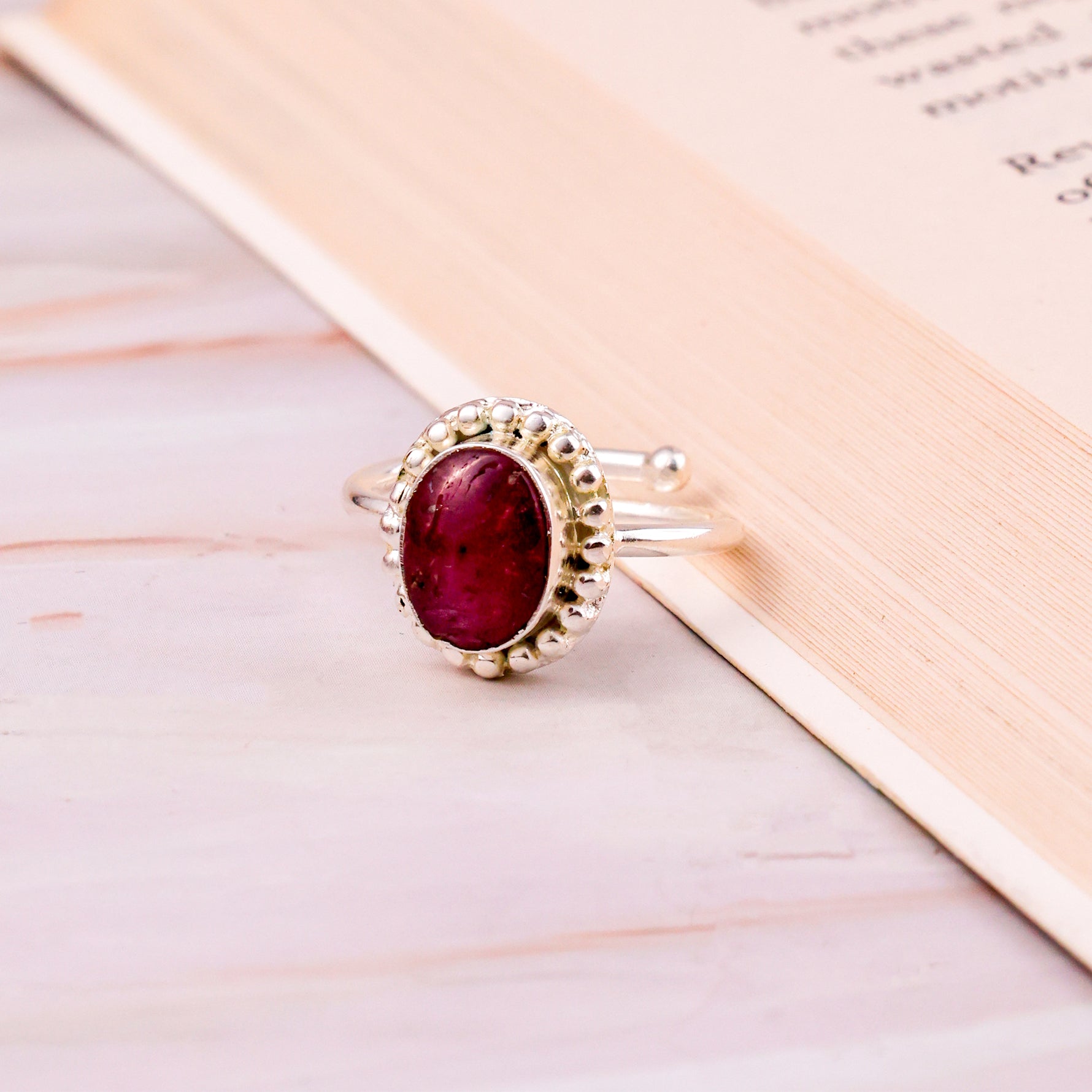 Ruby Ring - Abhimantrit & Certified