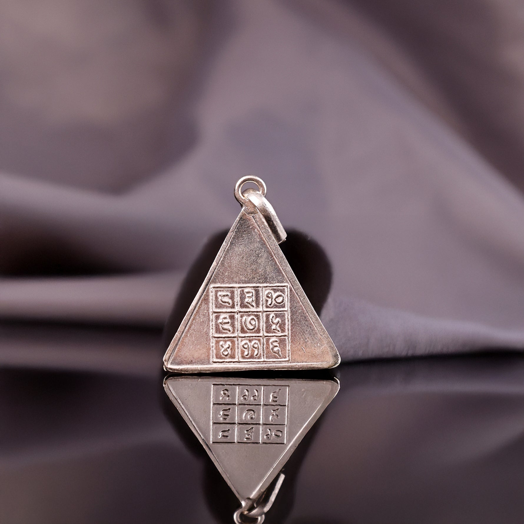 Kuber Yantra Silver Pendant - Abhimantrit