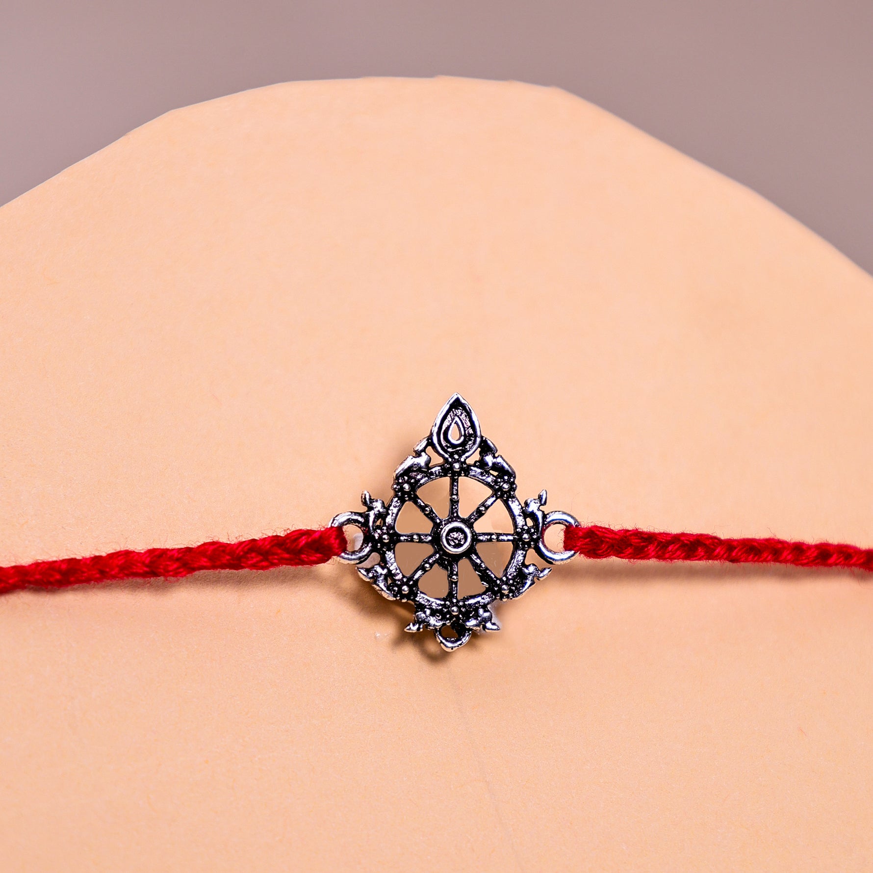 92.5 Pure Silver sudarshana chakra Rakhi92.5 Pure Silver sudarshana chakra Rakhi - Abhimantrit & Certified