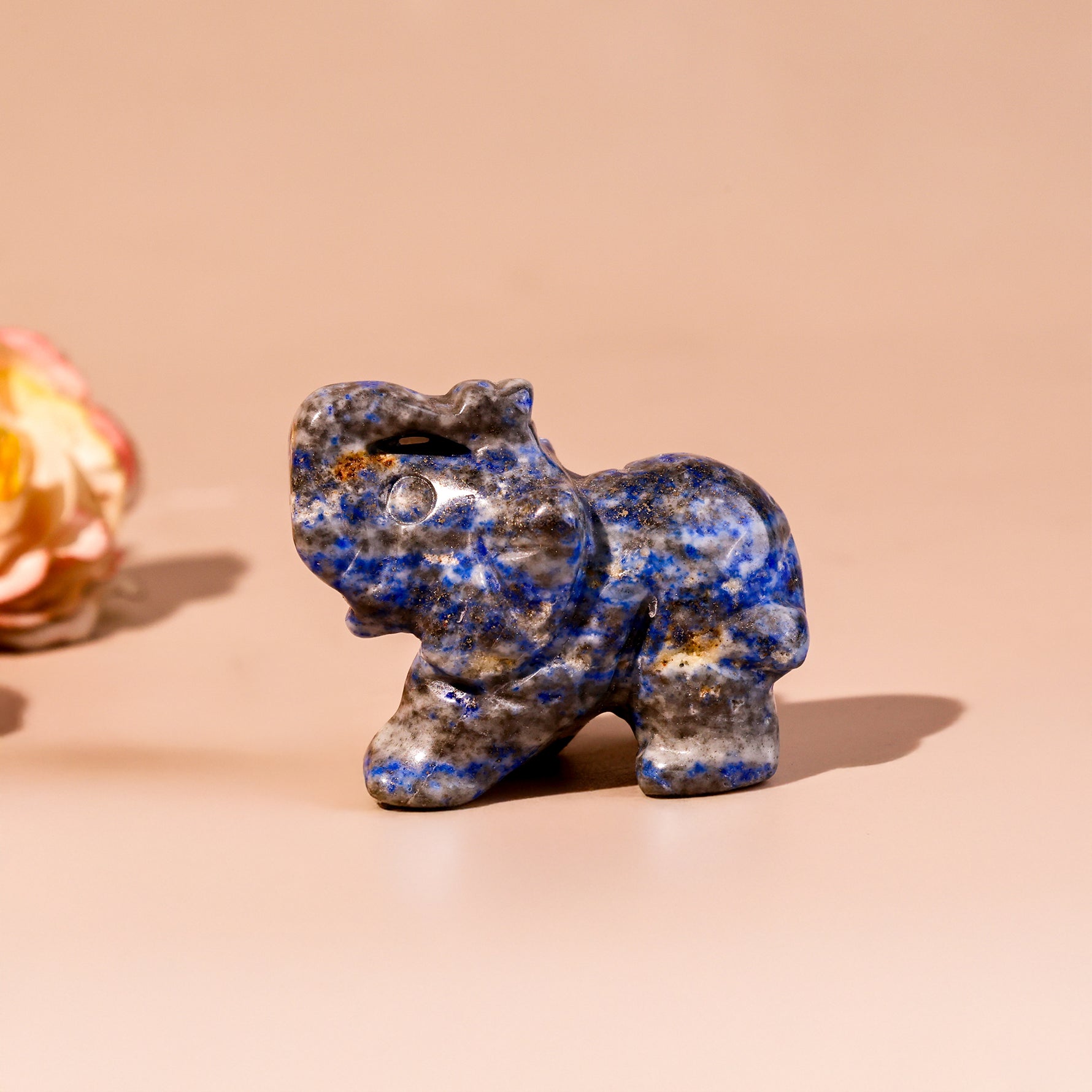 Lapis Lazuli Crystal Elephant - Abhimantrit